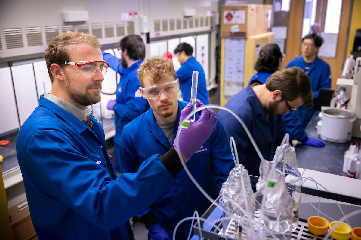 Students in a lab