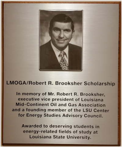 Robert R Brooksher plaque Robert R Brooksher plaque