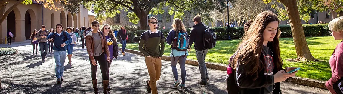Students walking on campus Students walking on campus